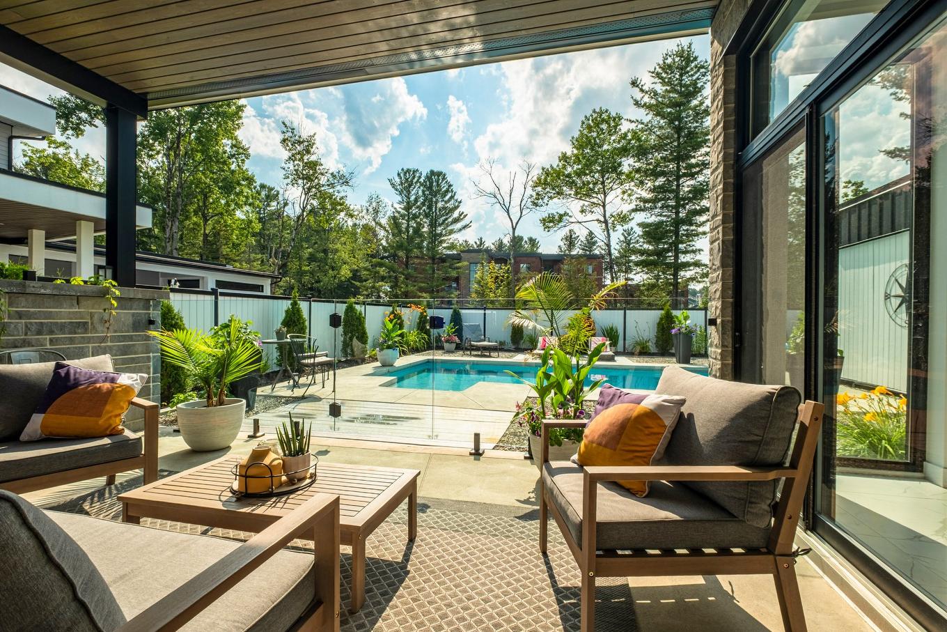 Patio - 612 Rue Du Chardonnay, Sherbrooke (Les Nations), QC - Outdoor With In Ground Pool With Deck Patio Veranda With Exterior