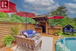 above ground pool deck -