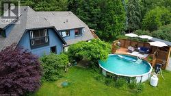 Aerial view of back of house -