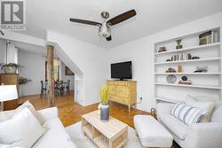 Overlooking the dining room -