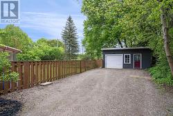 One car garage with workshop/storage -