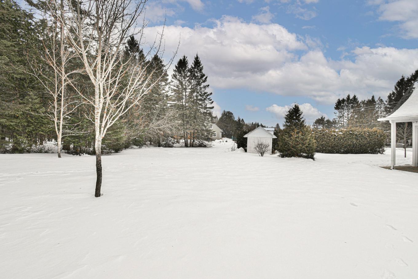 Backyard - 6220 Rue Morin, Val-Morin, QC - Outdoor With View