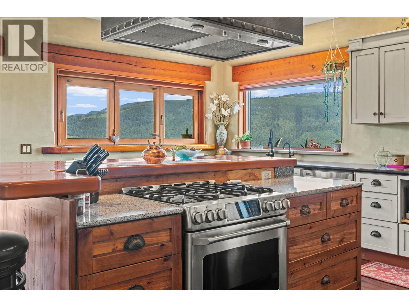 Gas Range - 1309 Eagle Ridge Road, Lumby, BC - Indoor Photo Showing Kitchen