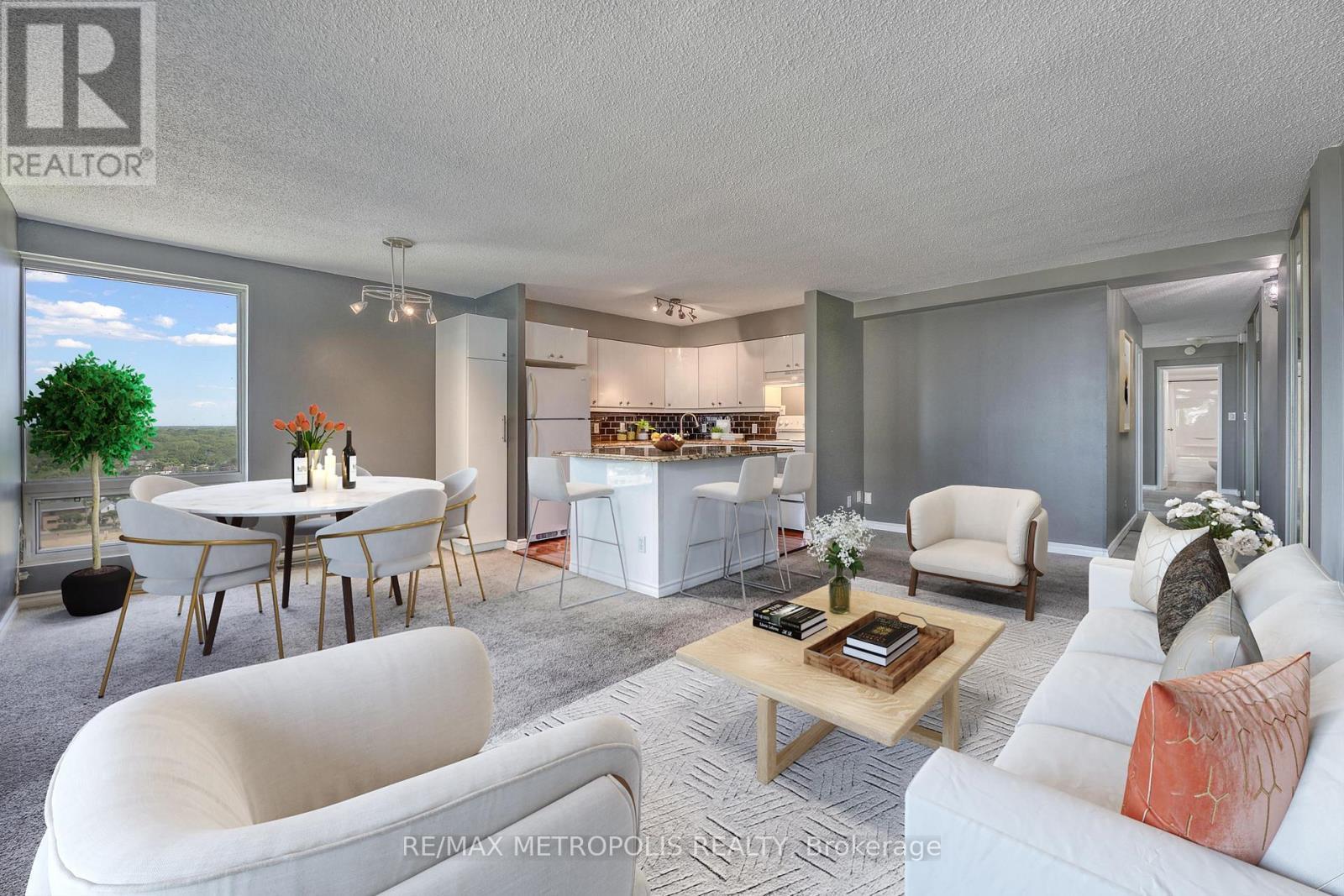 1408 - 155 Front Street N, Sarnia, ON - Indoor Photo Showing Living Room