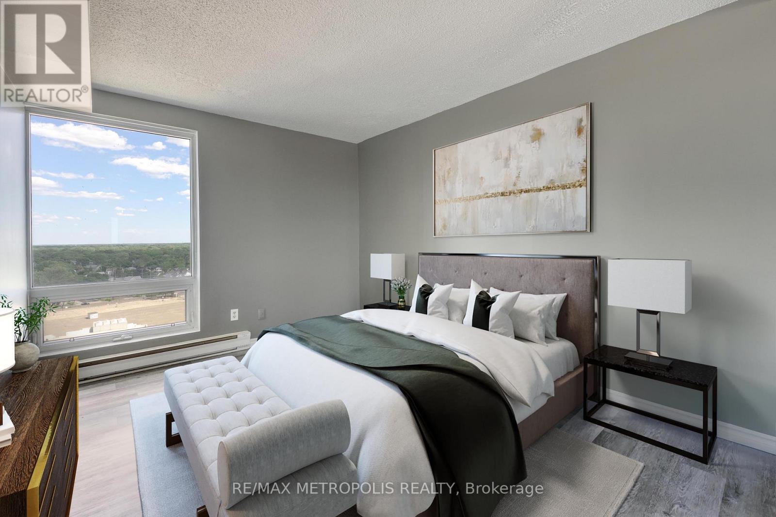 1408 - 155 Front Street N, Sarnia, ON - Indoor Photo Showing Bedroom