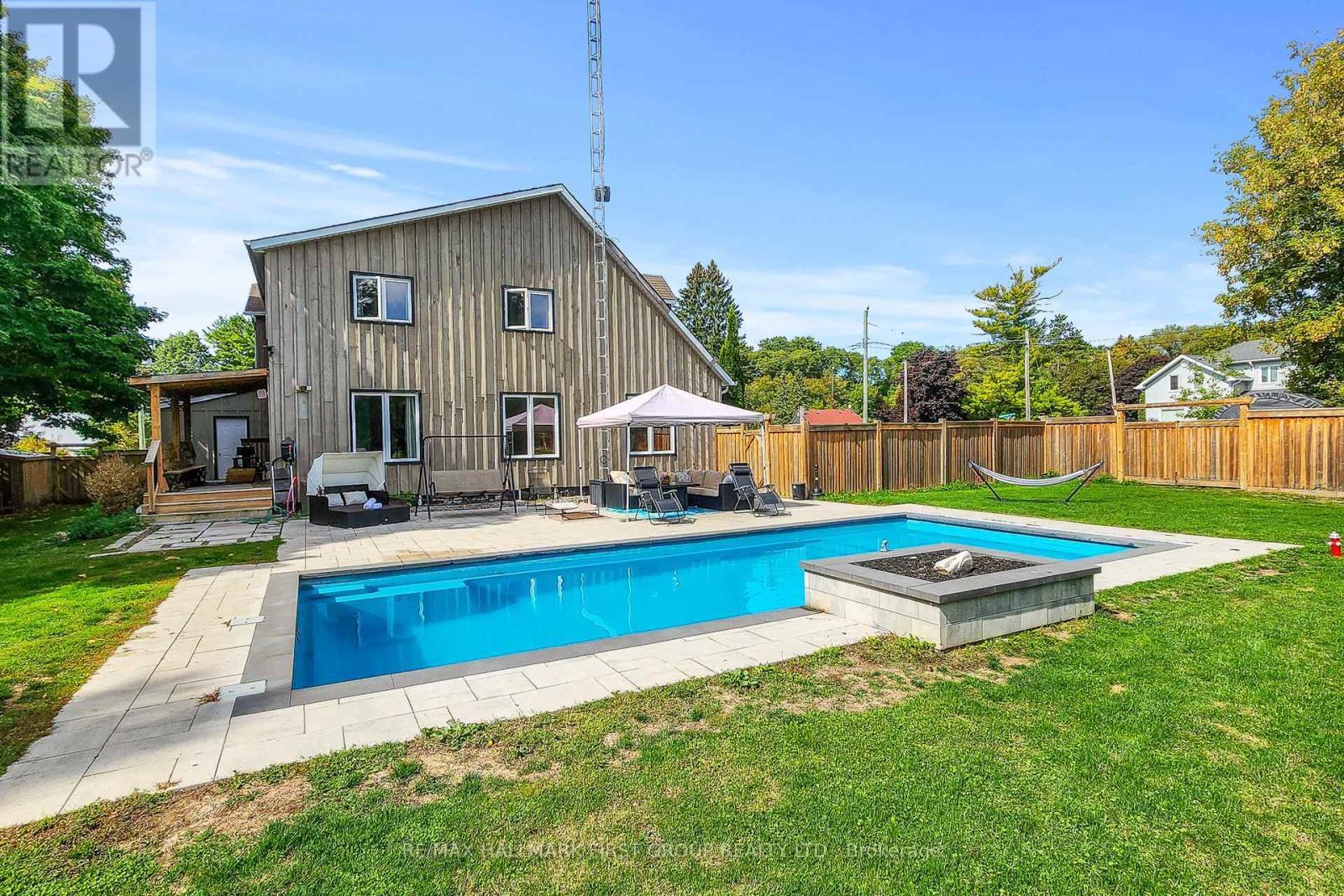 8063 King Street, Clarington, ON - Outdoor With In Ground Pool With Deck Patio Veranda With Backyard