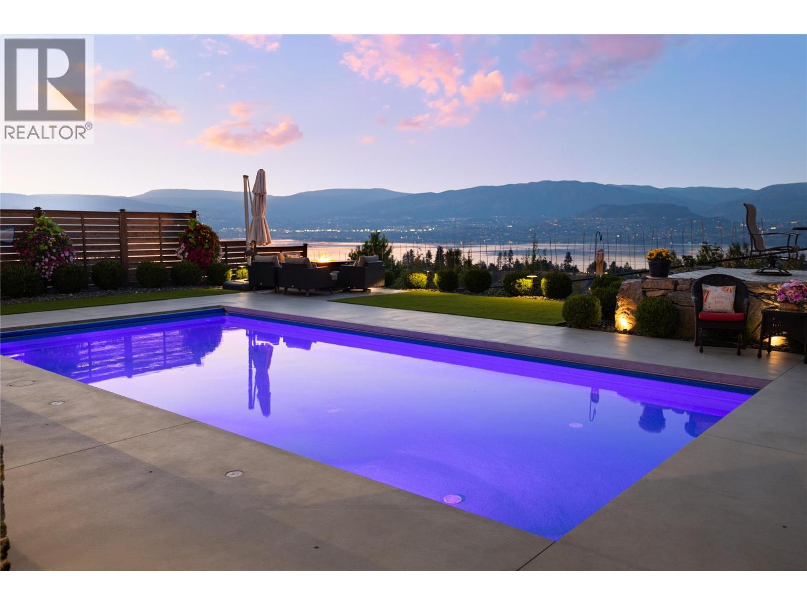 5640 Mountainside Drive, Kelowna, BC - Outdoor With In Ground Pool With View