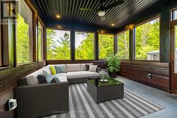 Screened in porch off main home -
