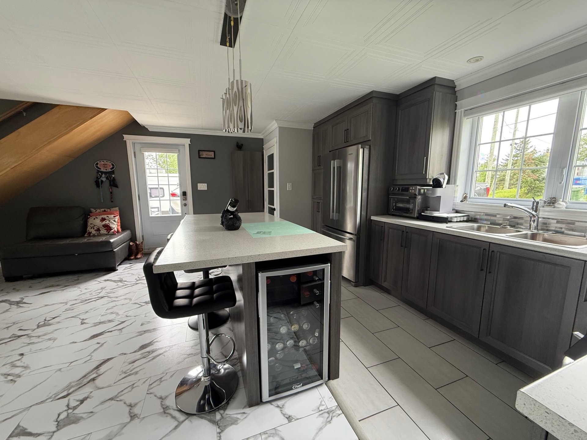Kitchen - 340 Plage Trudel, Clerval, QC - Indoor Photo Showing Kitchen With Double Sink