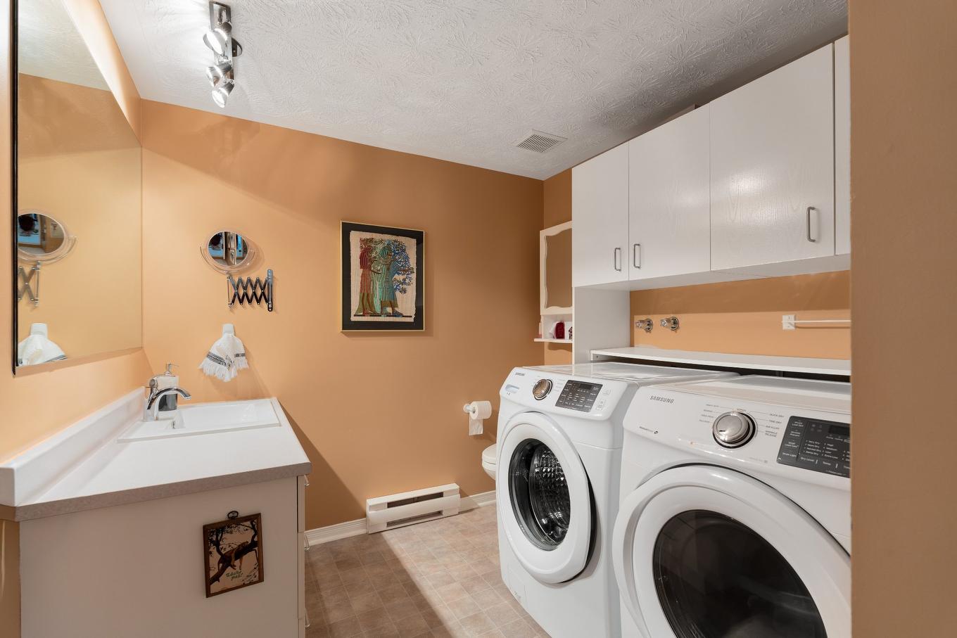 Powder room - 1107 Rue Paul-Desruisseaux, Sherbrooke (Les Nations), QC - Indoor Photo Showing Laundry Room