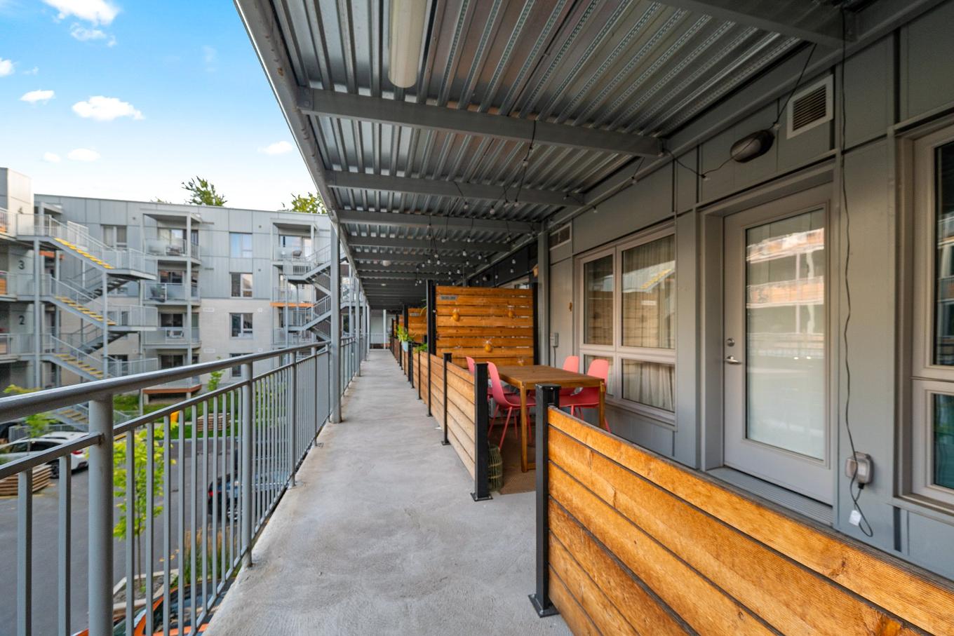 Balcony - 202-3630 Rue Ste-Catherine E., Montréal (Mercier/Hochelaga-Maisonneuve), QC - Outdoor With Balcony With Exterior