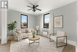 Virtually stage living room -