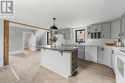 Island with bottle storage -