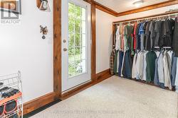 basement walkout to hot tub -