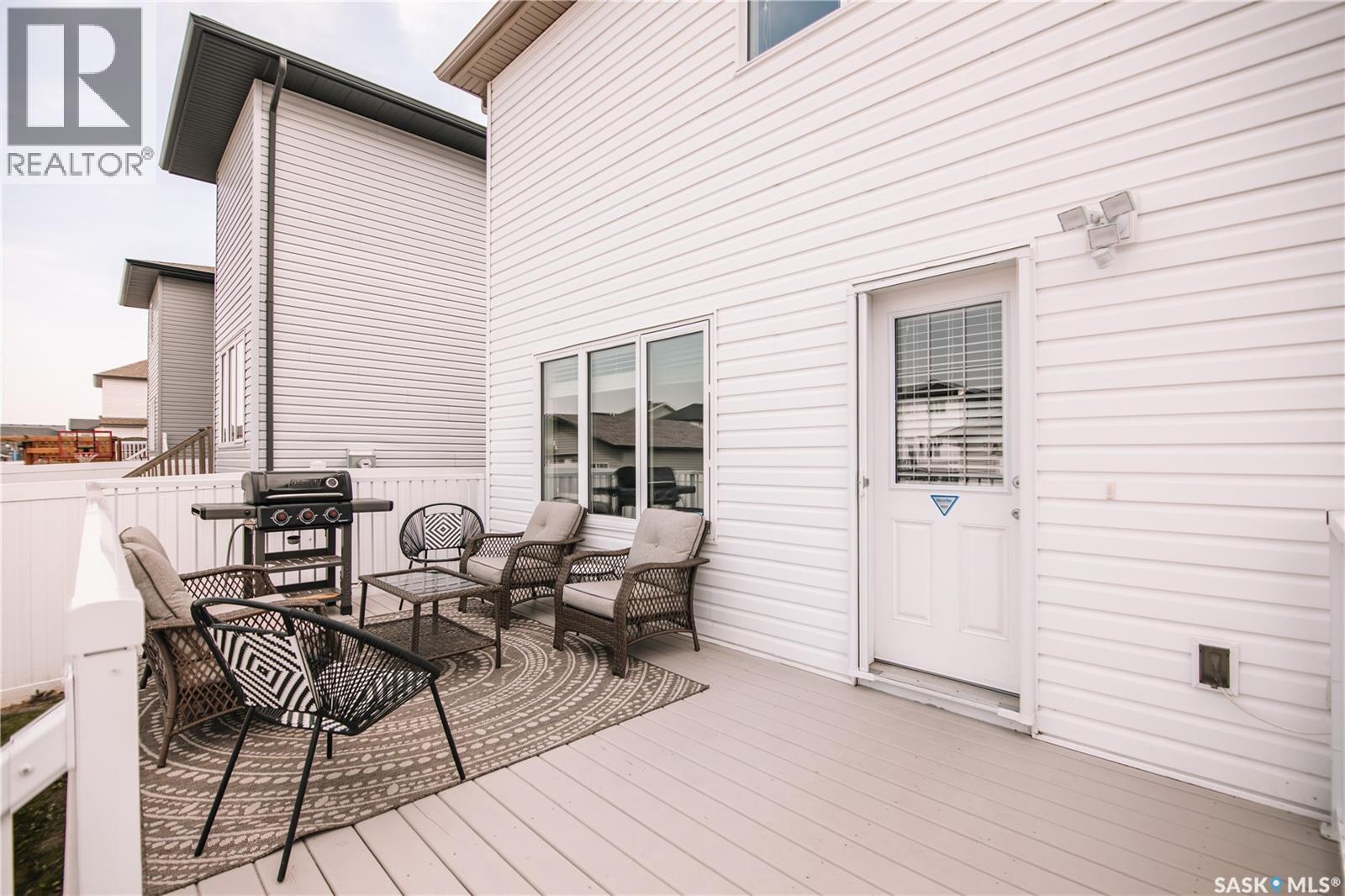 2842 Elgaard Drive, Regina, SK - Outdoor With Deck Patio Veranda With Exterior
