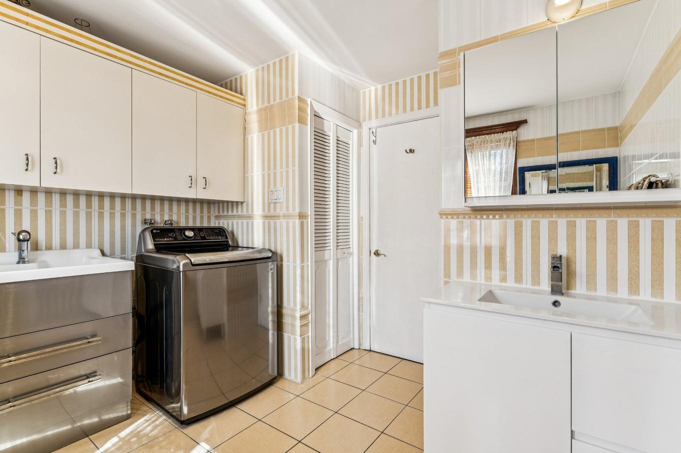 Salle d'eau - 3125 Rue Cherrier, Montréal (L'Île-Bizard/Sainte-Geneviève), QC - Indoor Photo Showing Laundry Room