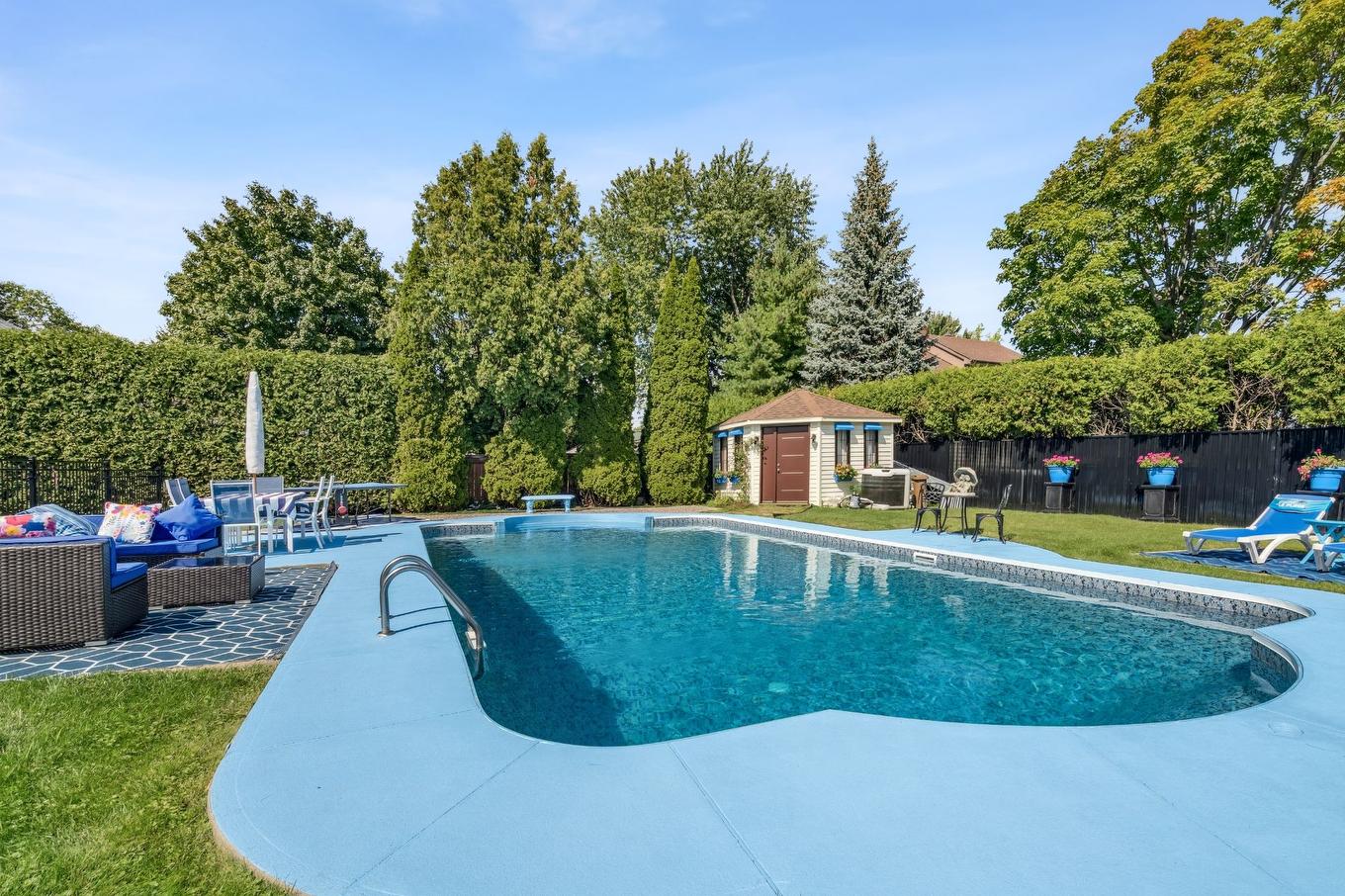 Piscine - 3125 Rue Cherrier, Montréal (L'Île-Bizard/Sainte-Geneviève), QC - Outdoor With In Ground Pool With Backyard