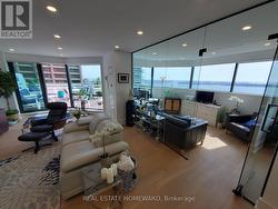 Glass den off living rm -