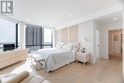 Paneled wall w/ scones -