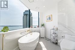 Huge window in bathroom -