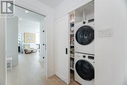 Hallway laundry -