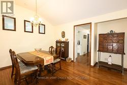 The entrance into the dining, living room -