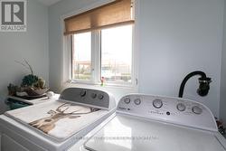 The main floor laundry room off the kitchen -