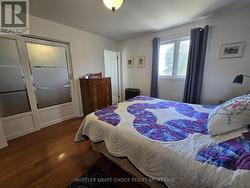 looking towards the door to the ensuite bathroom -