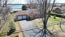 An aerial view taken in the spring -