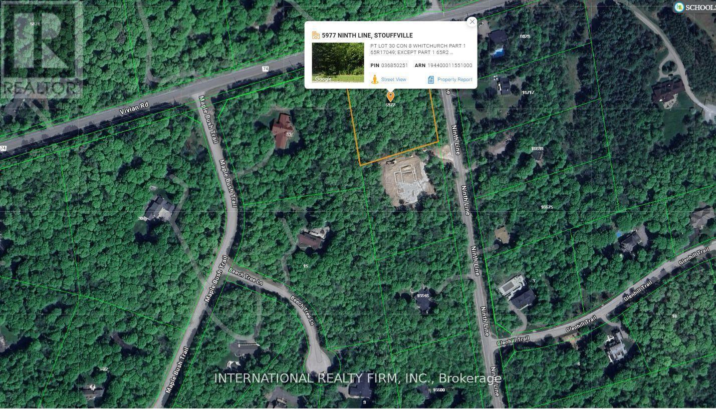 Lot plan - 5977 Ninth Line, Whitchurch-Stouffville, ON