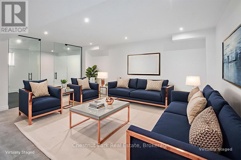 Virtually staged - 2237 Shore Lane, Wasaga Beach, ON - Indoor Photo Showing Living Room