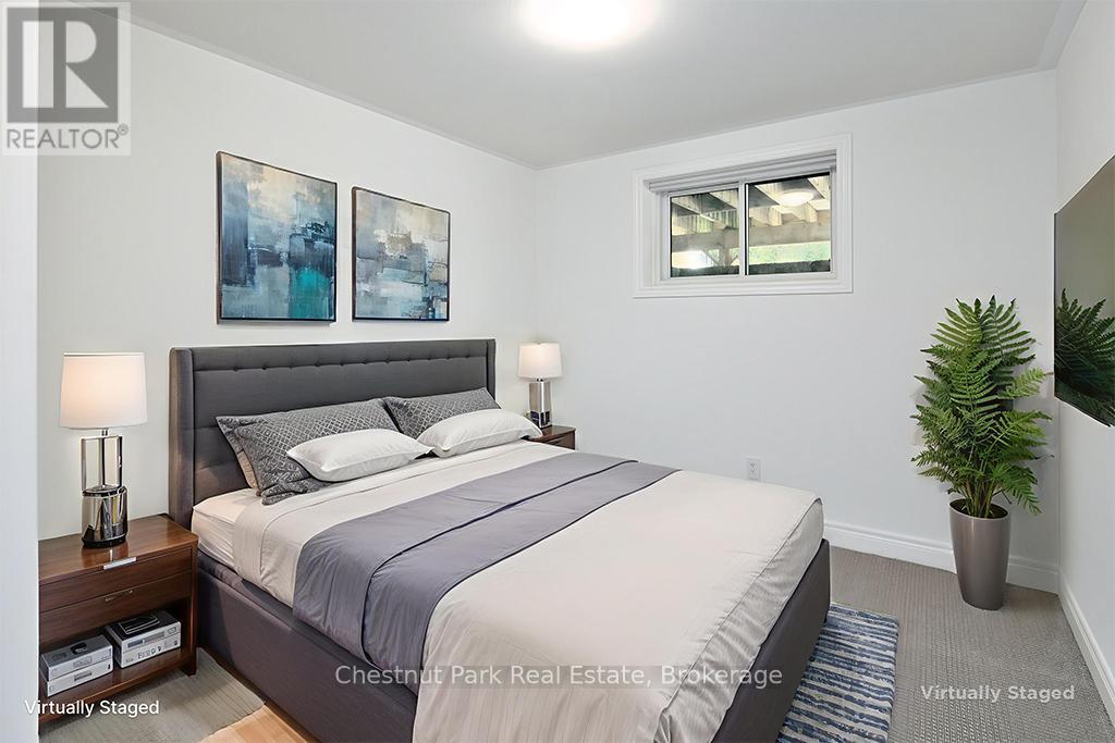 Virtually staged - 2237 Shore Lane, Wasaga Beach, ON - Indoor Photo Showing Bedroom