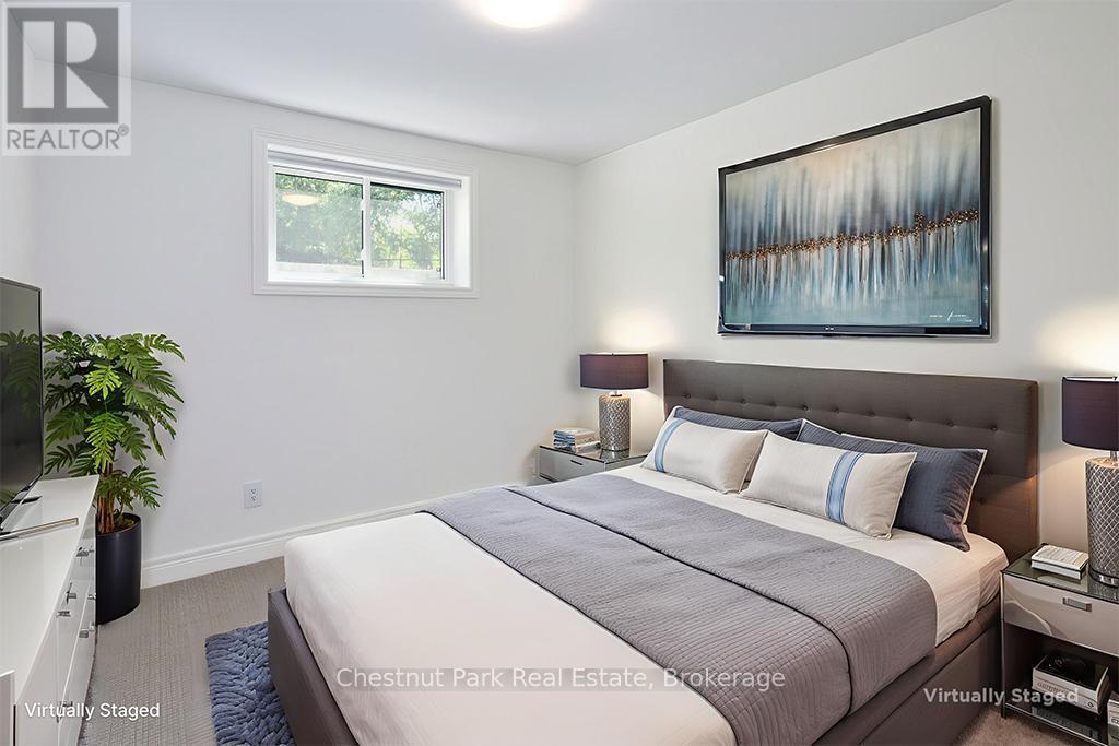 Virtually staged - 2237 Shore Lane, Wasaga Beach, ON - Indoor Photo Showing Bedroom
