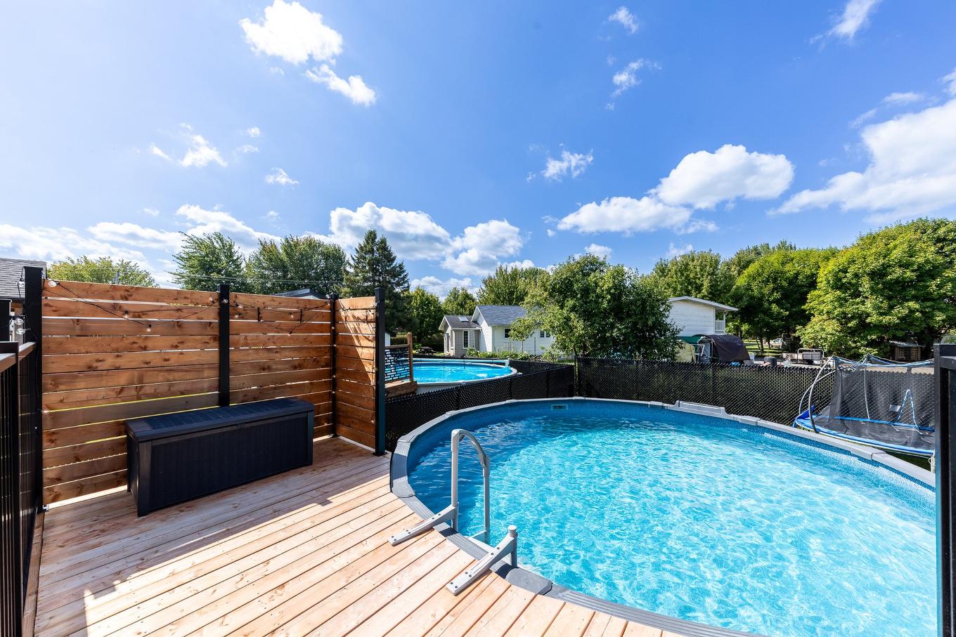 Pool - 1028 Rue Bissonnette, Saint-Blaise-Sur-Richelieu, QC - Outdoor With Above Ground Pool