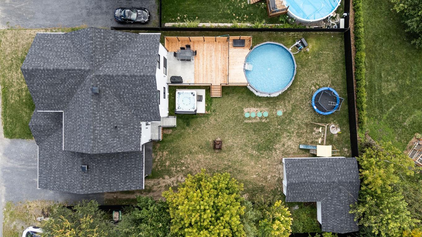 View - 1028 Rue Bissonnette, Saint-Blaise-Sur-Richelieu, QC - Outdoor With Above Ground Pool