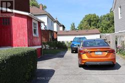 Back house driveway and double garage foot print -