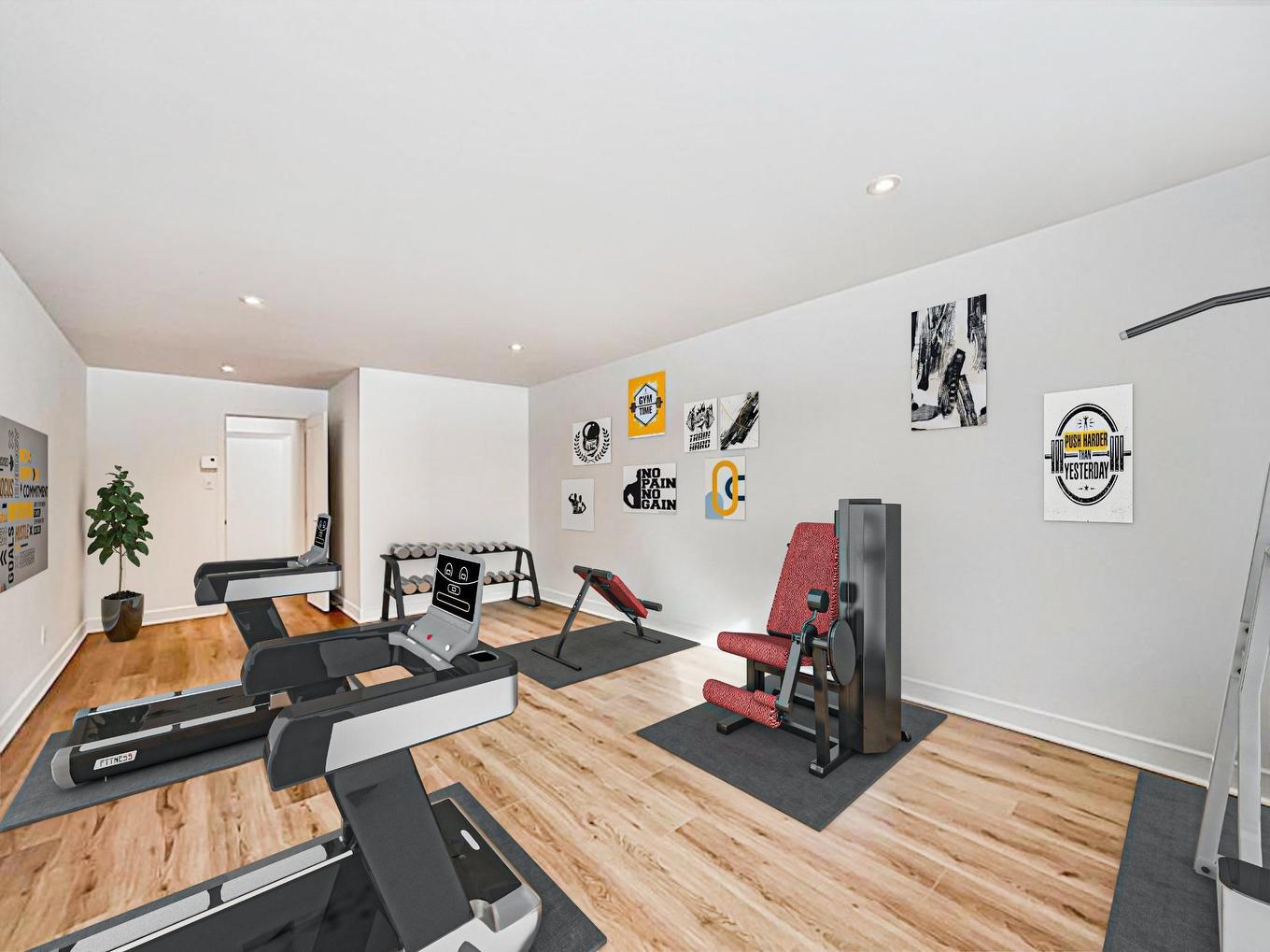 Drawing (sketch) - 52 Ch. De La Rivière, Piedmont, QC - Indoor Photo Showing Gym Room