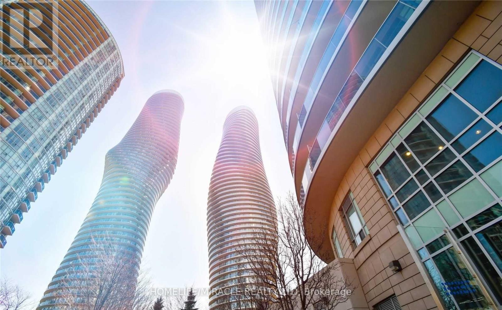 801 - 80 Absolute Avenue, Mississauga, ON - With Facade