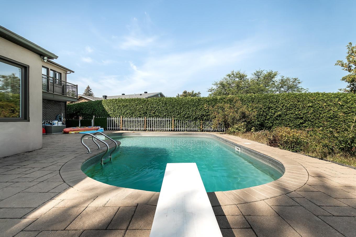 Piscine - 15215 Place Bellerive, Montréal (L'Île-Bizard/Sainte-Geneviève), QC - Outdoor With In Ground Pool With Backyard