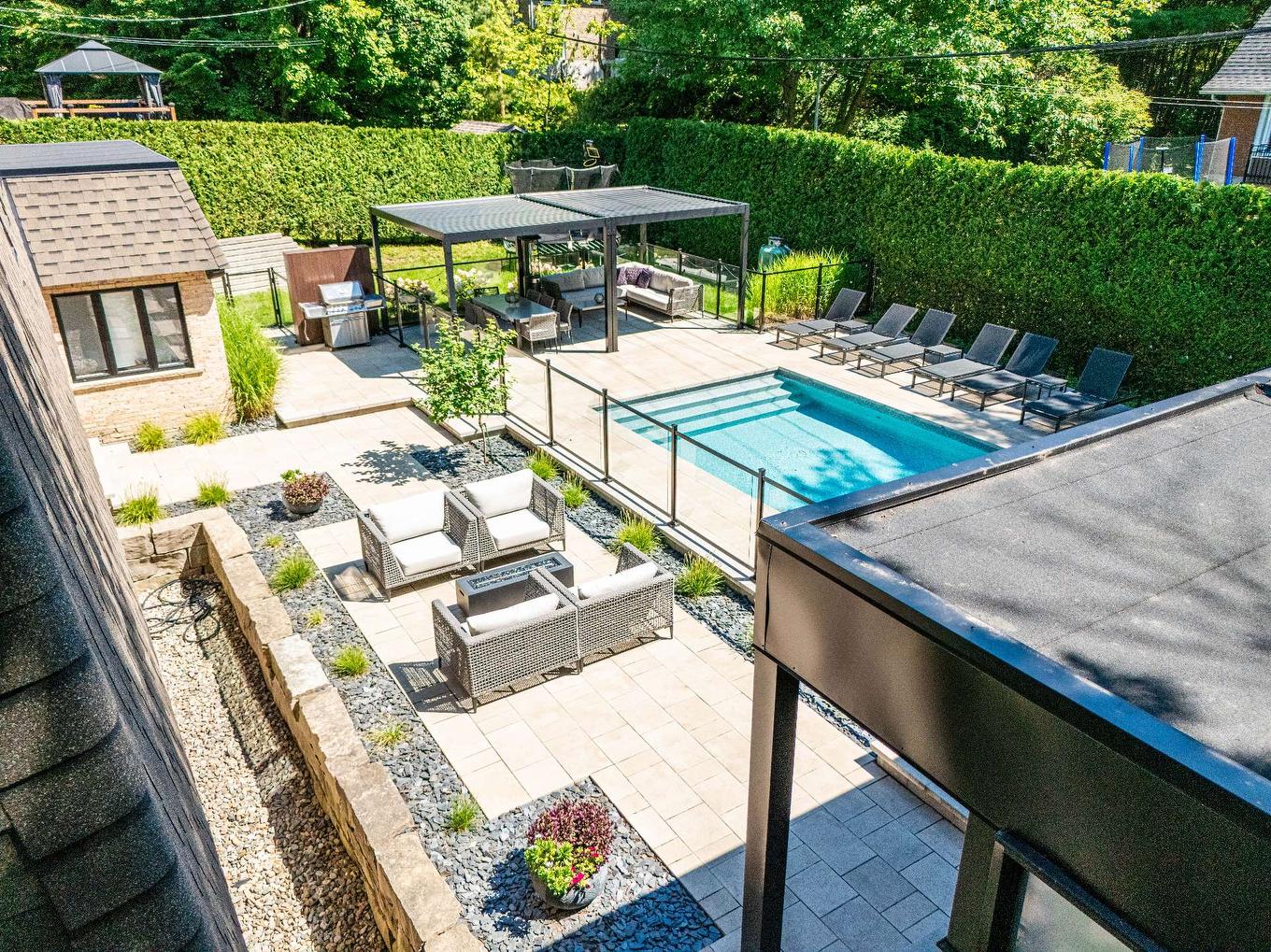 Overall view - 480 Rue Montmagny, Sherbrooke (Les Nations), QC - Outdoor With In Ground Pool With Deck Patio Veranda