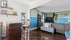 Living Room with beverage bar -