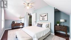 Virtually staged 2nd bedroom -