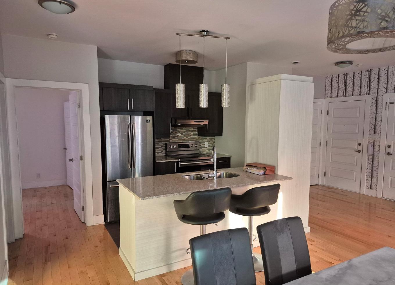 Cuisine - 101-10294 Boul. St-Laurent, Montréal (Ahuntsic-Cartierville), QC - Indoor Photo Showing Kitchen With Double Sink