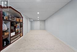 Rec room with new carpet -