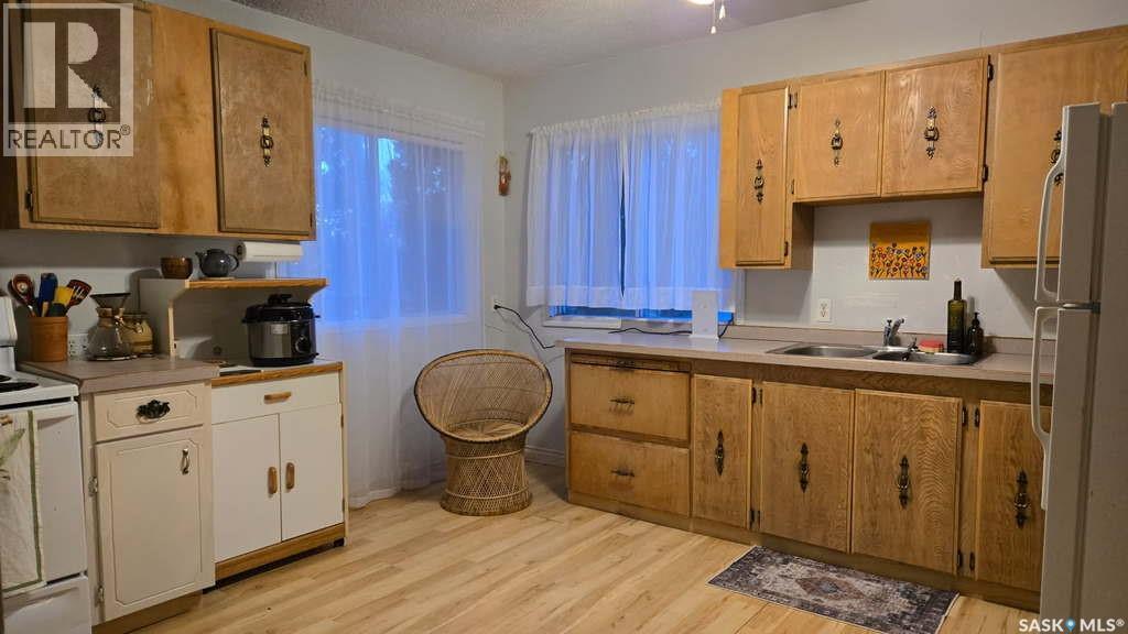Rural Address, Rose Valley, SK - Indoor Photo Showing Kitchen With Double Sink