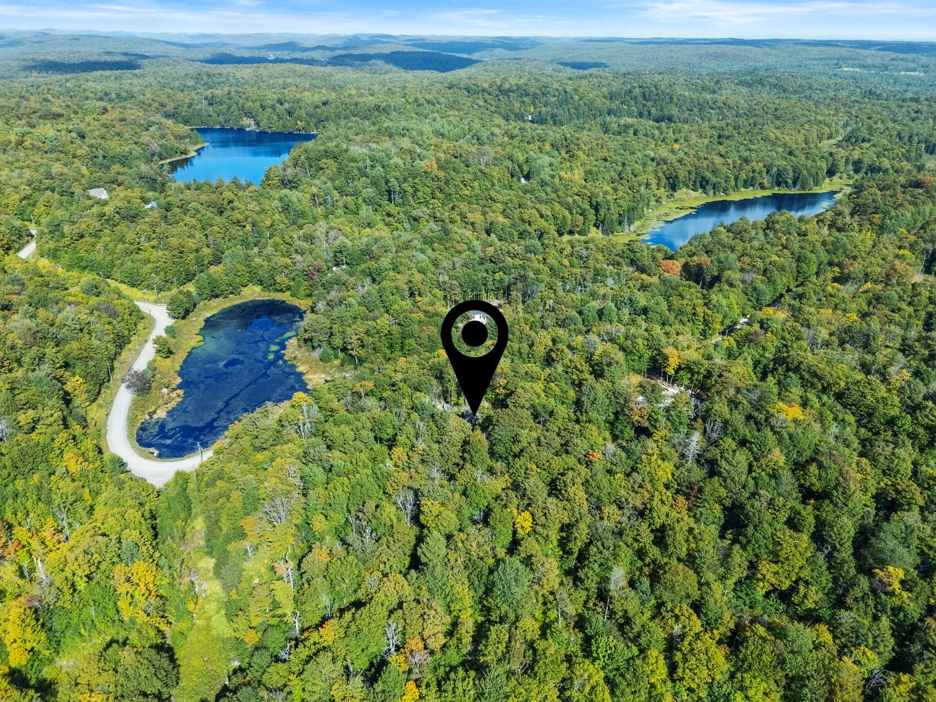 Aerial photo - 135 Ch. Des Oreilles-D'Ours, Wentworth, QC - Outdoor With View