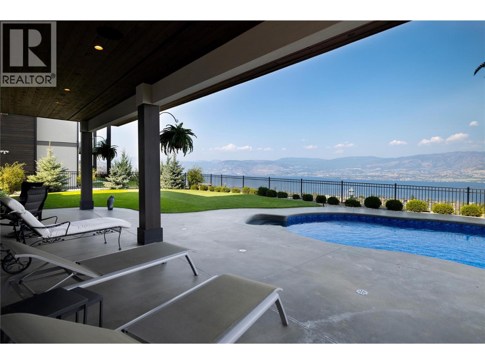 5572 Upper Mission Drive, Kelowna, BC - Outdoor With In Ground Pool With View