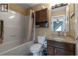 This main upstairs bathroom can be accessed from the bedroom by pocket door or regular door from landing. -