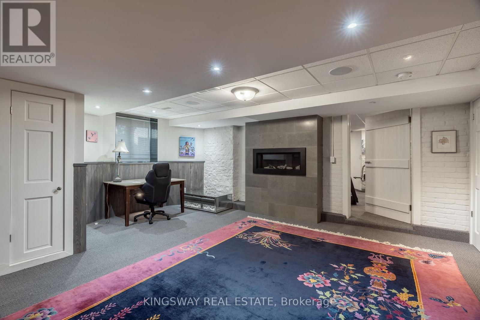 166 High Park Avenue, Toronto, ON - Indoor Photo Showing Other Room With Fireplace