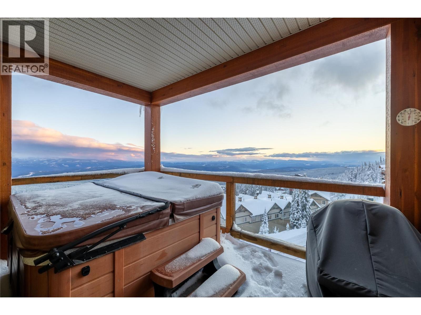 South West View from Covered Balcony - 7700 Porcupine Road Unit# 4510, Big White, BC - Outdoor With View With Exterior